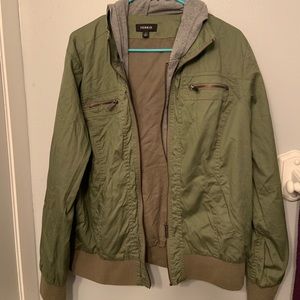 torrid plus jacket with under sweatshirt styling